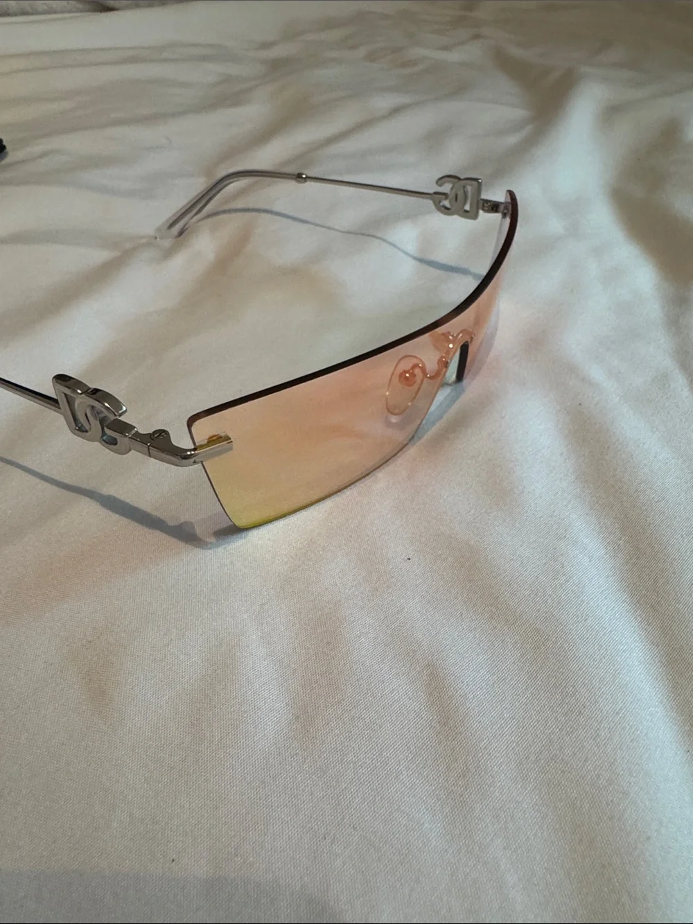 Dolce & Gabbana Women’s Rimless Shield Sunglasses - Pink, Yellow, Green